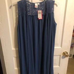 Long Lace shoulder vest